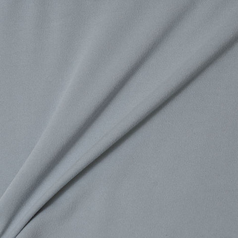 Grey Double Brushed Poly Solid Fabric
