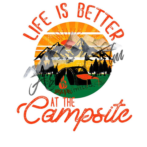 Life is Better at the Campsite Panel