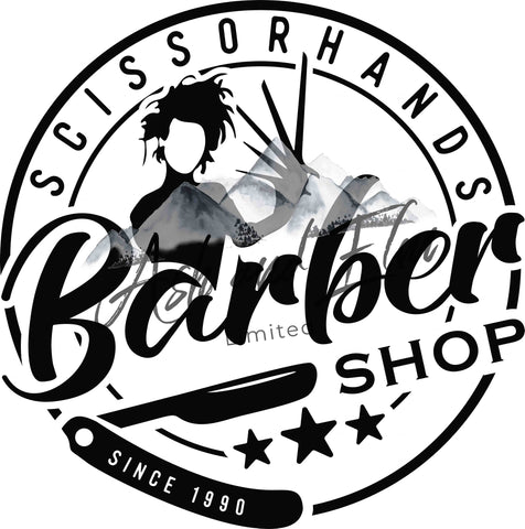 Scissorhands Barber Shop Panel