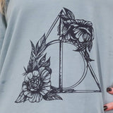 Floral Deathly Hallows Panel