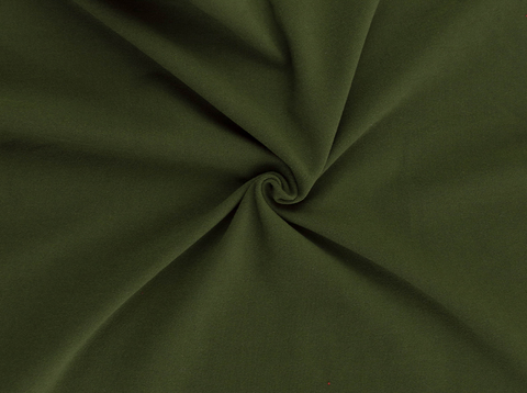 Dark Olive Double Brushed Poly Solid Fabric