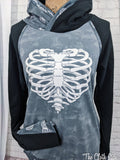 Skeleton Heart Panel- White