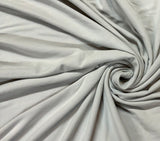 Light Grey Luxe Double Brushed Poly Solid Fabric