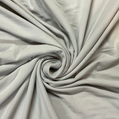 Light Grey Luxe Double Brushed Poly Solid Fabric