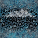 Teal and Grey Ombre Leopard Yardage Listing on Luxe- Retail