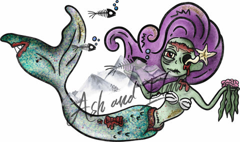Zombie Mermaid Panel